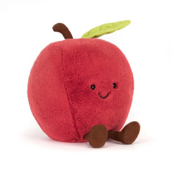 Jellycat AMUSEABLES APPLE Authentic US seller Summer 2025 drop Foodie smile FOMO - Picture 2 of 10
